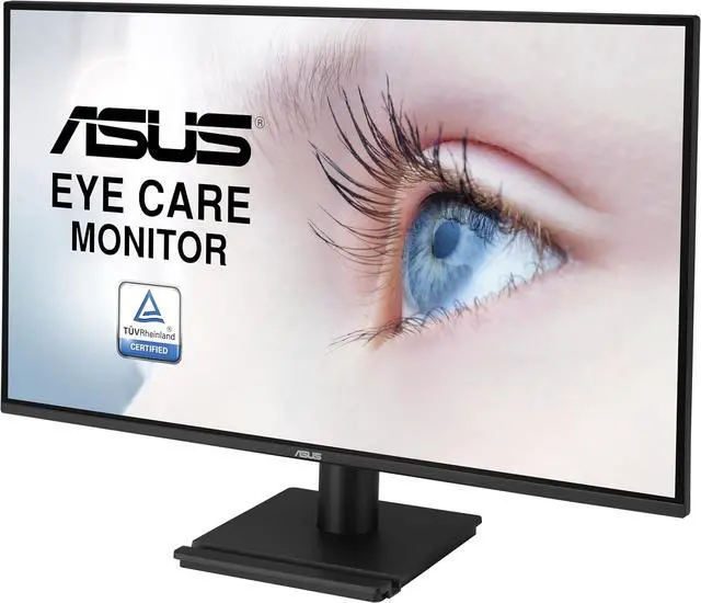 Alt view image 3 of 16 - ASUS 27” 1440P Eye Care Monitor (VA27AQ) - IPS, QHD (2560 x 1440), 99% sRGB, Frameless, HDMI, DisplayPort, VGA, 1ms, Speakers,?Low Blue Light, Flicker Free, VESA Wall Mountable, 3 yr Warranty