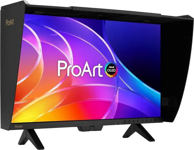 Alt view image 2 of 13 - ASUS ProArt Display OLED 27" Professional Monitor (PA27USD) - 26.5" 4K UHD QD OLED, 99% DCI P3, Delta E<1, 240Hz, Self Calibration, HDR 10/HLG/Dolby Vision, 12G SDI, Thunderbolt 4