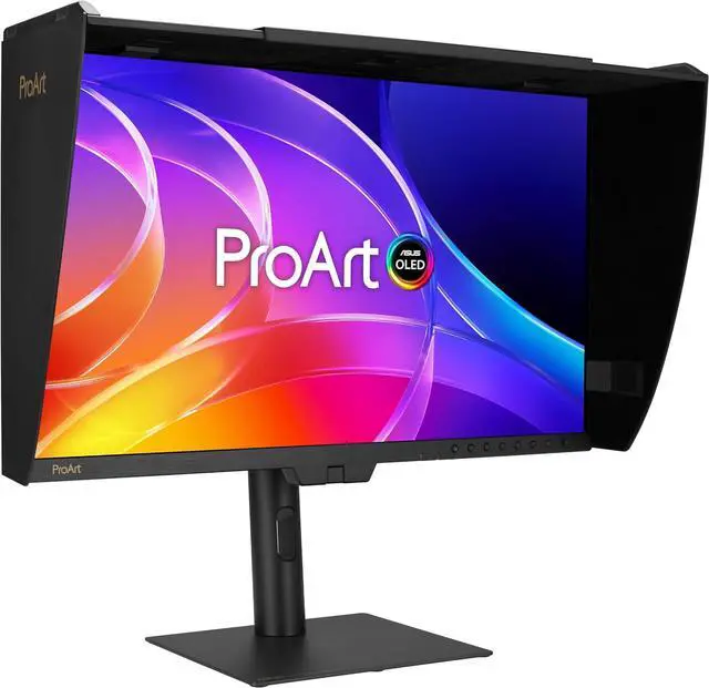 Alt view image 3 of 13 - ASUS ProArt Display OLED 27" Professional Monitor (PA27USD) - 26.5" 4K UHD QD OLED, 99% DCI P3, Delta E<1, 240Hz, Self Calibration, HDR 10/HLG/Dolby Vision, 12G SDI, Thunderbolt 4