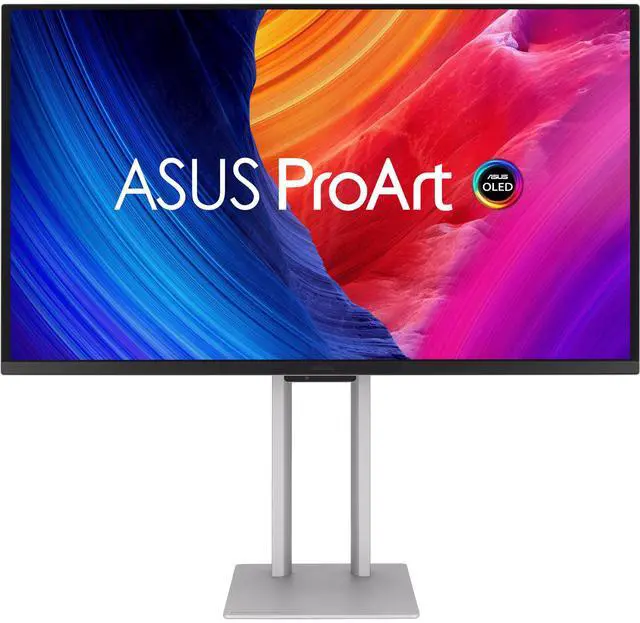 Alt view image 2 of 9 - ASUS ProArt 27 inch UHD 4K 240Hz OLED Professional Computer Monitor Auto Calibration, ?E<1, Calman Ready 1000NIts True Black Thunderbolt 4, USB-C with Height Adjustable, Pivot & Tilt Stand PA27UCDMR