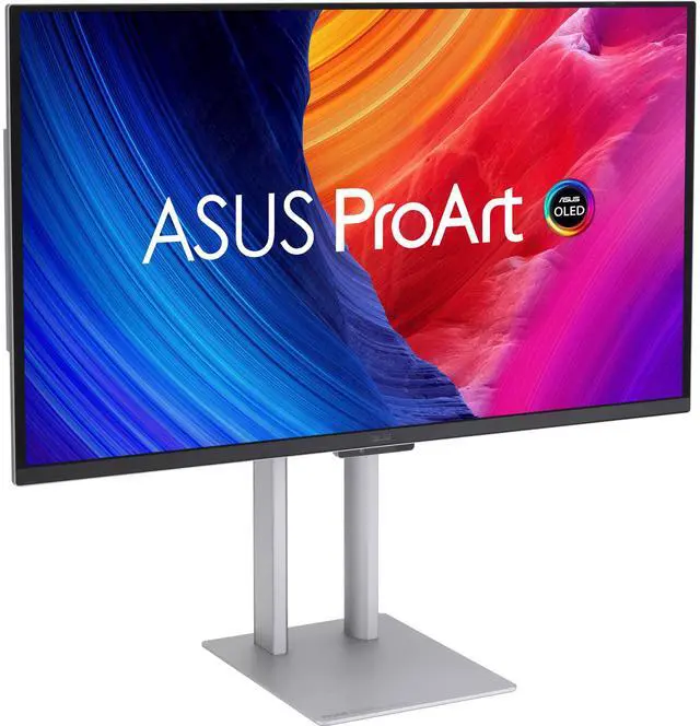 Alt view image 3 of 9 - ASUS ProArt 27 inch UHD 4K 240Hz OLED Professional Computer Monitor Auto Calibration, ?E<1, Calman Ready 1000NIts True Black Thunderbolt 4, USB-C with Height Adjustable, Pivot & Tilt Stand PA27UCDMR