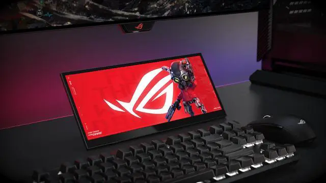 Alt view image 4 of 12 - ASUS ROG Strix 12" 24:9 USB-C Touchscreen Gaming Monitor (XG129C) - 1920x720, IPS, 10-point touch, 125% sRGB, 90% DCI P3, 75Hz, Portable Monitor, HDMI 1.2, Ergonomic kickstand, tripod socket