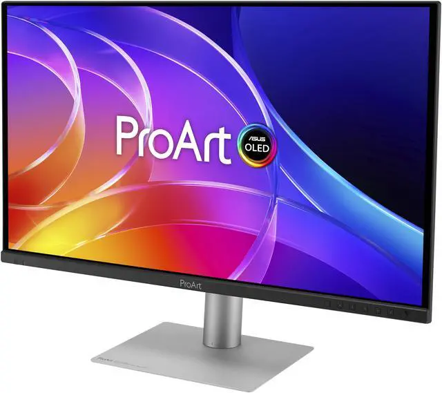 Alt view image 3 of 20 - ASUS ProArt Display 27" 4K OLED USB-C Professional Monitor (PA279CDV) - QD-OLED, 120Hz, HDR10, 99% DCI-P3, ?E < 1.5, Calman Verified, USB-C (96W PD), Auto KVM, Ergonomic Stand, Mac