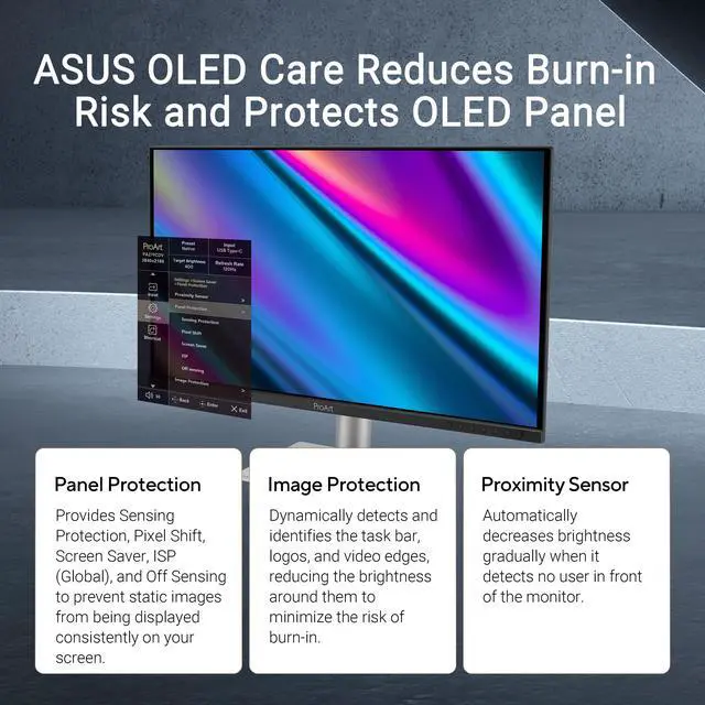 Alt view image 15 of 20 - ASUS ProArt Display 27" 4K OLED USB-C Professional Monitor (PA279CDV) - QD-OLED, 120Hz, HDR10, 99% DCI-P3, ?E < 1.5, Calman Verified, USB-C (96W PD), Auto KVM, Ergonomic Stand, Mac