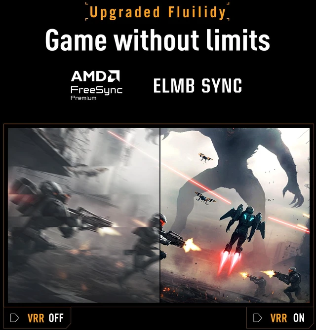 Alt view image 12 of 17 - ASUS TUF Gaming 34 Inch Ultrawide Dual mode QHD 1440P 200Hz Full HD 400Hz, AMD FreeSync Premium ELMB SYNC Curved Gaming Computer Monitor VG34WQ5F