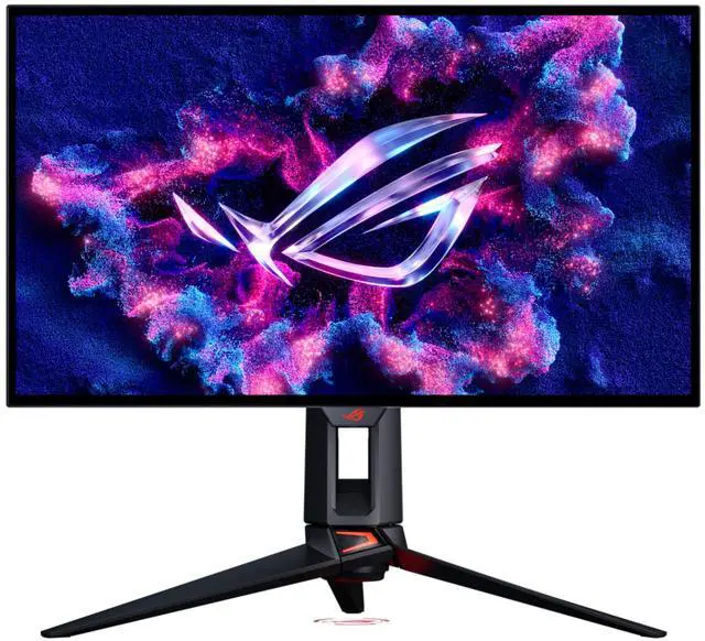 Alt view image 3 of 14 - ASUS ROG 27 Inch 4K 240Hz Tandem RGB OLED Gaming Monitor (PG27UCWM) - Dual Mode HD 480Hz, TrueBlack Glossy, Neo Proximity Sensor, 0.03ms, GaNFET technology, G-SYNC Compatible, DP2.1 for PS5 and Xbox