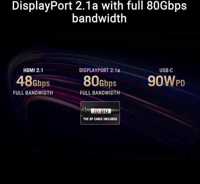 Alt view image 10 of 14 - ASUS ROG 27 Inch 4K 240Hz Tandem RGB OLED Gaming Monitor (PG27UCWM) - Dual Mode HD 480Hz, TrueBlack Glossy, Neo Proximity Sensor, 0.03ms, GaNFET technology, G-SYNC Compatible, DP2.1 for PS5 and Xbox