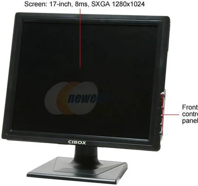 Alt view image 2 of 11 - Cibox 17" SXGA LCD Monitor 8 ms D-Sub C1722