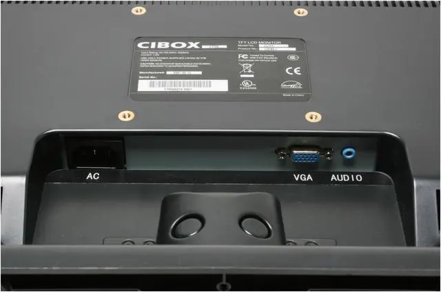Alt view image 8 of 11 - Cibox 17" SXGA LCD Monitor 8 ms D-Sub C1722