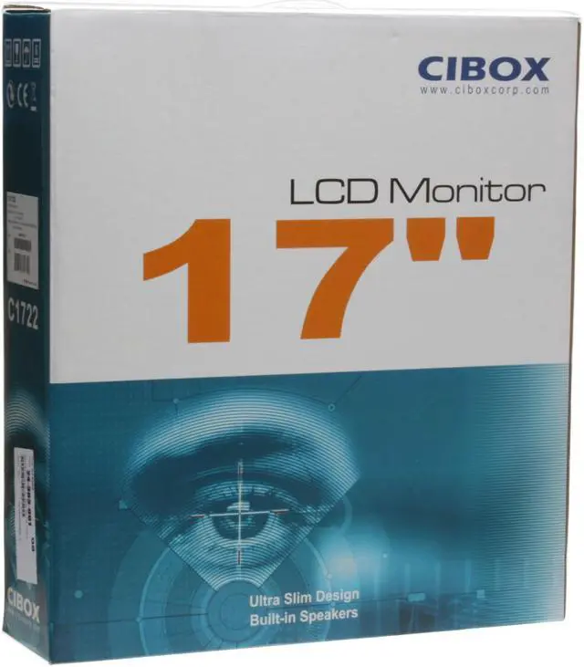 Alt view image 11 of 11 - Cibox 17" SXGA LCD Monitor 8 ms D-Sub C1722