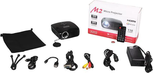 Alt view image 8 of 8 - AAXA M2 HDMI 720p 110 Lumens LCoS Micro Projector W/ Embedded Media Player