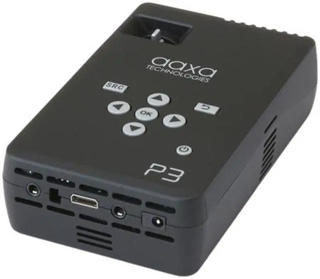 Alt view image 2 of 7 - AAXA P3 Pico Pocket Projector, 50 Lumens LED, HDMI, 1024x600 WSVGA Rechargeable Battery