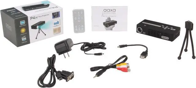 Alt view image 7 of 7 - AAXA P4-X Black DLP Pico / Portable Projector, 854 x 480, 2000:1, 125 ANSI Lumens, HDMI&USB&VGA, Built-in Speaker