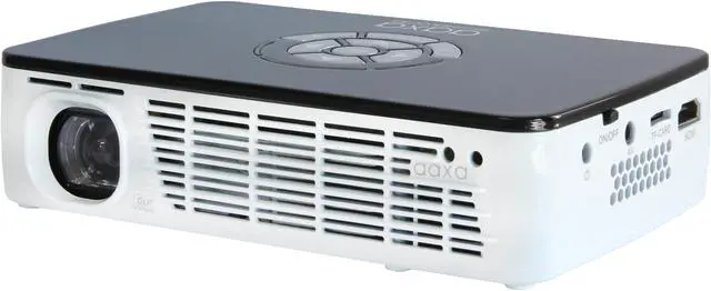 Alt view image 2 of 6 - AAXA P300 HD LED DLP Mini Portable Pico Projector with 500 LED Lumens, HDMI, Mini-VGA, and Media Player for Business and Home use