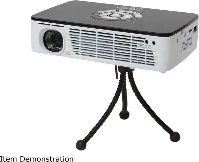 Alt view image 6 of 6 - AAXA P300 HD LED DLP Mini Portable Pico Projector with 500 LED Lumens, HDMI, Mini-VGA, and Media Player for Business and Home use