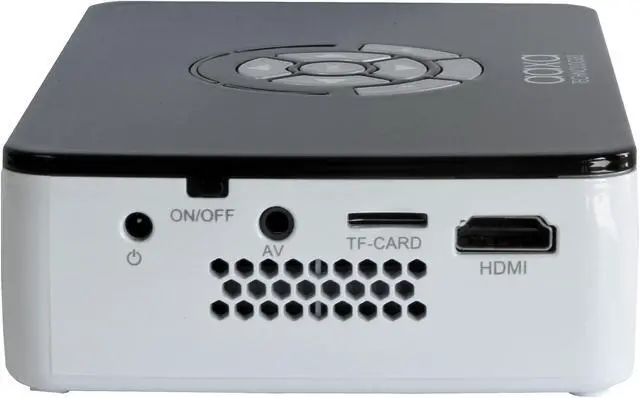 Alt view image 3 of 6 - AAXA P300 HD LED DLP Mini Portable Pico Projector with 500 LED Lumens, HDMI, Mini-VGA, and Media Player for Business and Home use