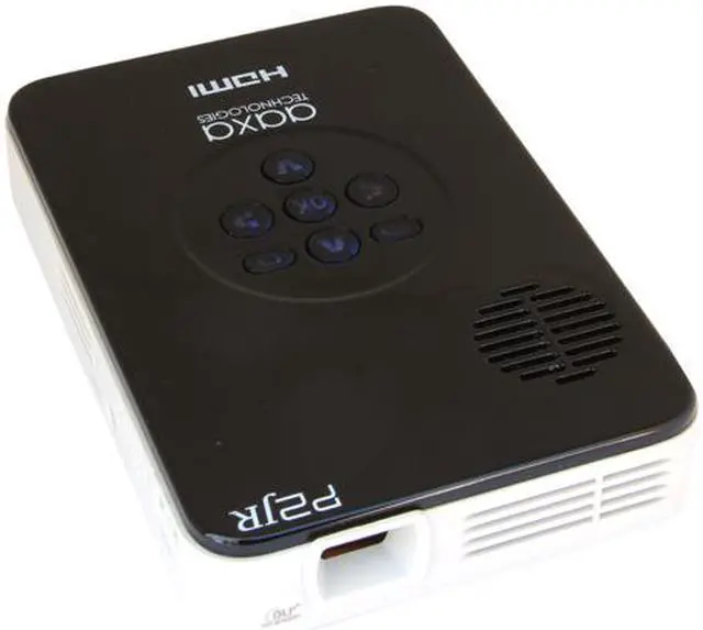 Alt view image 3 of 6 - AAXA P2 Jr Pico Projector with 90 Minutes Battery Life, mini-HDMI, mini-VGA, 20,000 hour LED life, and media player