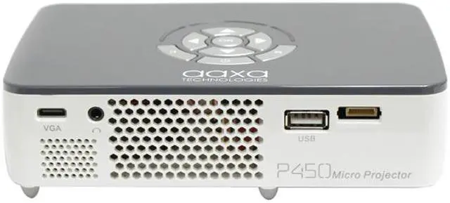 Alt view image 3 of 6 - AAXA P450 Pico/Micro Projector with LED, WXGA 1280x800 HD Resolution, 450 Lumens, Media Player and HDMI, DLP