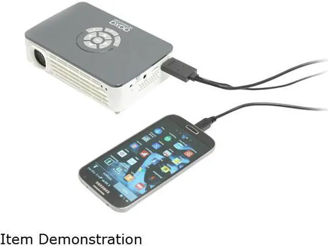 Alt view image 5 of 6 - AAXA P450 Pico/Micro Projector with LED, WXGA 1280x800 HD Resolution, 450 Lumens, Media Player and HDMI, DLP