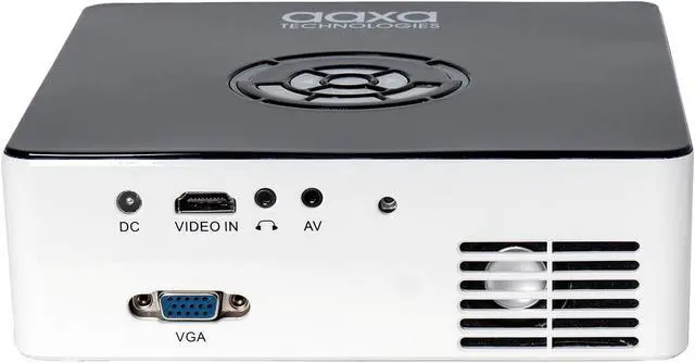 Alt view image 5 of 7 - AAXA M6 Native 1080p HD LED DLP Mini Portable Projector with 1200 LED Lumens, HDMI, and Media Player for Business and Home Theater