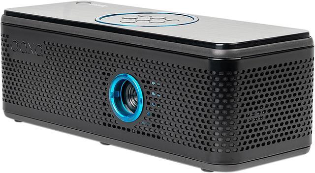 Alt view image 2 of 7 - AAXA BP1 Speaker Projector - Bluetooth 5.0, Battery Power Bank, Up to 6 Hour Projection or 24 Hours Playtime, USB C Mirroring, Onboard Media Player, HDMI, DLP Portable Mini LED Projector