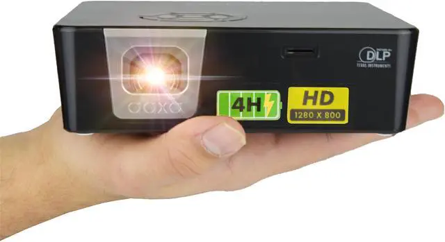 Alt view image 3 of 3 - AAXA P6X Pico Projector - 1,100 lumens - 1280 x 800 Pixels HPP6X01