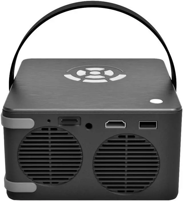 Alt view image 3 of 11 - AAXA P6 Ultimate Smart Mini  Projector, 6 Hour Battery, 1100 LED Lumens, Bluetooth 5.0 Speaker, Wireless Mirroring, 3D Ready, HDMI/USB/TF Inputs (HP-P6U-01)