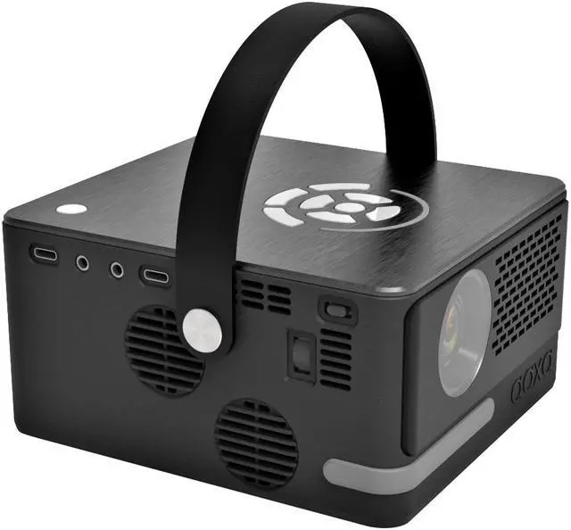 Alt view image 4 of 11 - AAXA P6 Ultimate Smart Mini  Projector, 6 Hour Battery, 1100 LED Lumens, Bluetooth 5.0 Speaker, Wireless Mirroring, 3D Ready, HDMI/USB/TF Inputs (HP-P6U-01)