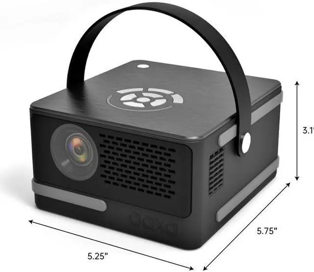Alt view image 11 of 11 - AAXA P6 Ultimate Smart Mini  Projector, 6 Hour Battery, 1100 LED Lumens, Bluetooth 5.0 Speaker, Wireless Mirroring, 3D Ready, HDMI/USB/TF Inputs (HP-P6U-01)