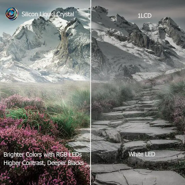 Alt view image 10 of 13 - AAXA P400+ Short Throw Smart Mini Projector with 2 Hour Battery, Native 1080p, Wireless Mirroring, Streaming Apps, Onboard Media Player (KP-400-03)