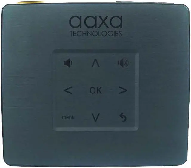 Alt view image 4 of 13 - AAXA P400+ Short Throw Smart Mini Projector with 2 Hour Battery, Native 1080p, Wireless Mirroring, Streaming Apps, Onboard Media Player (KP-400-03)