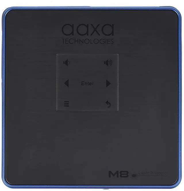 Alt view image 3 of 10 - AAXA M8 Laser Projector Worlds Brightest Battery 4K Laser Projector, 1200 Laser Lumens, 150 Min battery, AutoKeystone, Efocus, Android Onboard, Wireless/USBC Mirroring, HDMI