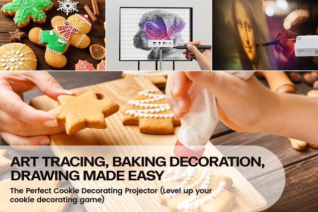 Alt view image 9 of 12 - AAXA LED Pico+ MAX Mini Projector, 2.7 Hour Battery, DLP 1080P, Wireless Mirroring, Mini-HDMI, Bluetooth, Micro SD/USB Readers, Pocket Size Portable Cookie Decoration Projector