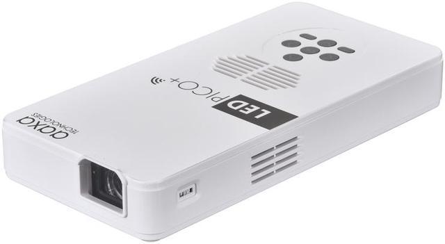 Alt view image 2 of 12 - AAXA LED Pico+ MAX Mini Projector, 2.7 Hour Battery, DLP 1080P, Wireless Mirroring, Mini-HDMI, Bluetooth, Micro SD/USB Readers, Pocket Size Portable Cookie Decoration Projector