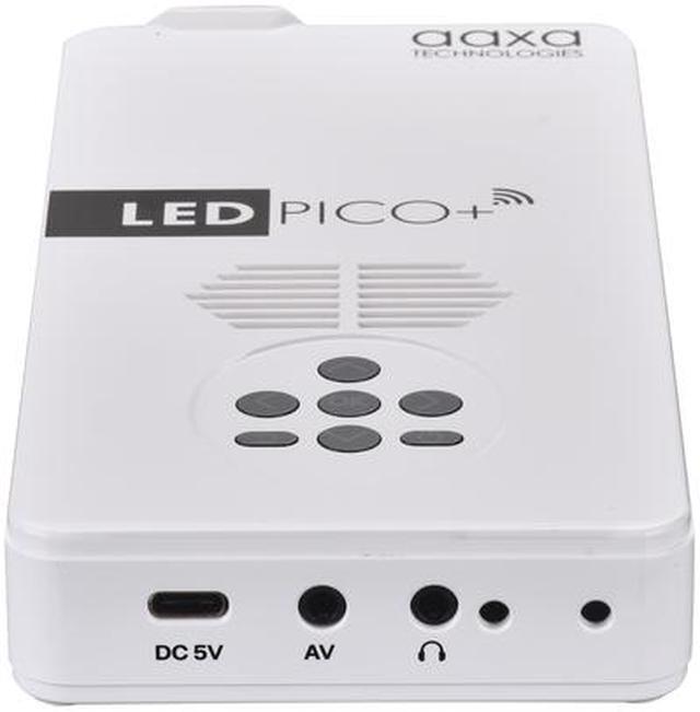 Alt view image 5 of 12 - AAXA LED Pico+ MAX Mini Projector, 2.7 Hour Battery, DLP 1080P, Wireless Mirroring, Mini-HDMI, Bluetooth, Micro SD/USB Readers, Pocket Size Portable Cookie Decoration Projector