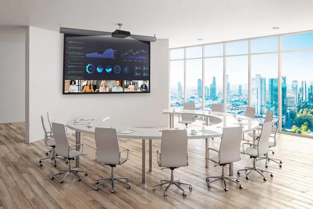 Alt view image 11 of 12 - Ricoh UHL3660 Ultra Short Throw Laser Projector (432684) - Black