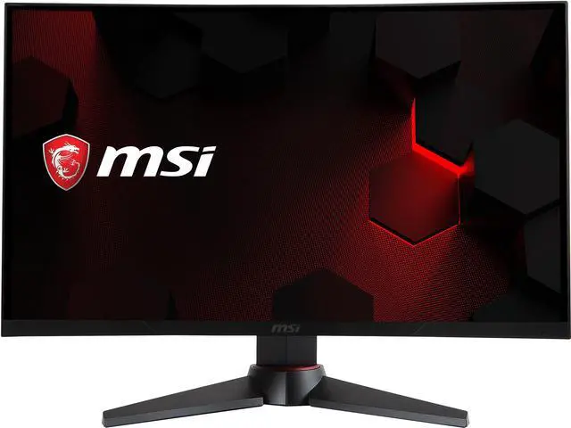 Alt view image 2 of 10 - MSI Optix MAG24C 24" Non-Glare 1ms Widescreen Full HD 1920 x 1080 144Hz Refresh Rate Curved Gaming Monitor with AMD FreeSync Technology