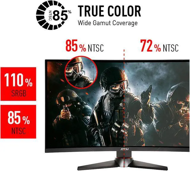 Alt view image 18 of 20 - MSI 27" 144 Hz VA FHD Gaming Monitor AMD FreeSync DVI, HDMI, DisplayPort Optix MAG27C