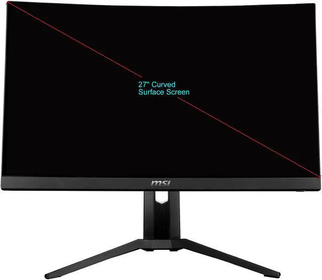 Alt view image 15 of 15 - MSI Optix MAG271CQR 27" 2560 x 1440 Resolution 1ms Response 144Hz AMD FreeSync Technology Frameless Design Anti-Flicker Curved Gaming Monitor