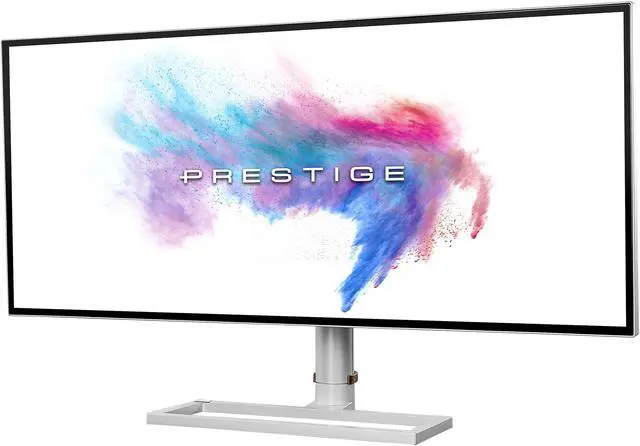 Alt view image 2 of 15 - MSI Prestige PS341WU 34" 5120 x 2160 5K Resolution 60Hz HDMI DisplayPort USB Type-C HDR 600 Nano IPS Monitor