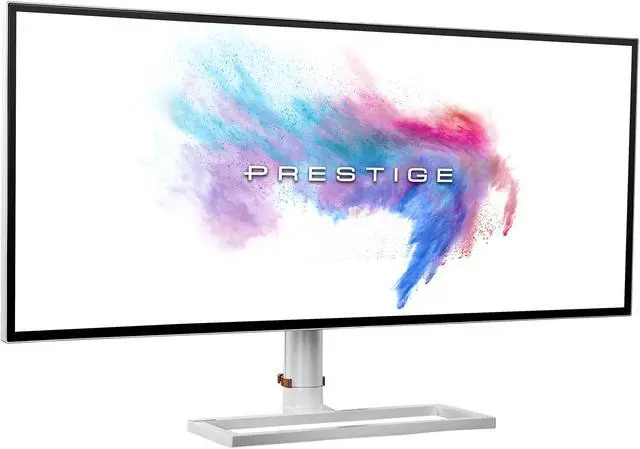 Alt view image 3 of 15 - MSI Prestige PS341WU 34" 5120 x 2160 5K Resolution 60Hz HDMI DisplayPort USB Type-C HDR 600 Nano IPS Monitor
