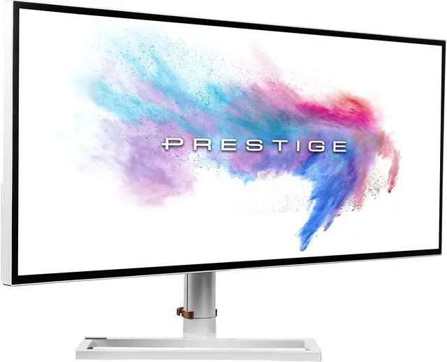 Alt view image 4 of 15 - MSI Prestige PS341WU 34" 5120 x 2160 5K Resolution 60Hz HDMI DisplayPort USB Type-C HDR 600 Nano IPS Monitor
