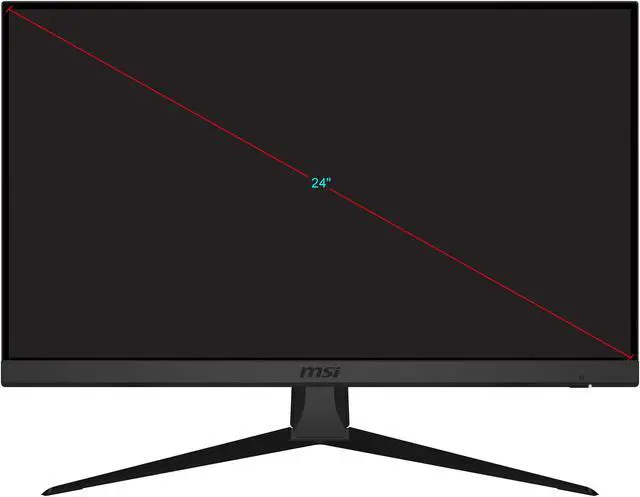 Alt view image 2 of 12 - MSI Optix G242 24" Full HD 1920 x 1080 1ms (MPRT) 144 Hz 2 x HDMI, DisplayPort AMD FreeSync IPS Gaming Monitor