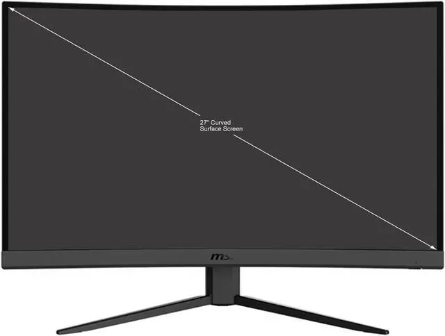Alt view image 2 of 8 - MSI 27" 165 Hz VA QHD Gaming Monitor FreeSync 2 x HDMI, DisplayPort Optix G27CQ4