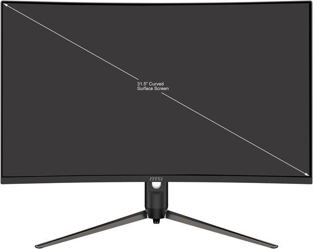 MSI Optix AG321CR Curved Gaming Monitor - 32 Inch, 16:9 FHD (1920x1080),  1ms Response Time, 1500R, VA Panel, 165Hz, Night Vison, AMD Free-Sync  Premium, Less Blue Light, VESA Mounting, Display Port, HDMI