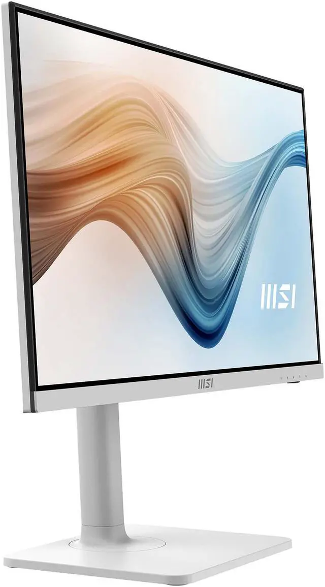 Alt view image 8 of 16 - MSI Modern MD241PW 24" (23.8" Viewable) 1920 x 1080 FHD 75Hz IPS HDMI USB Type-C Swivel, Pivot, Height Adjust, Tilt, VESA Built-in Speakers Monitor