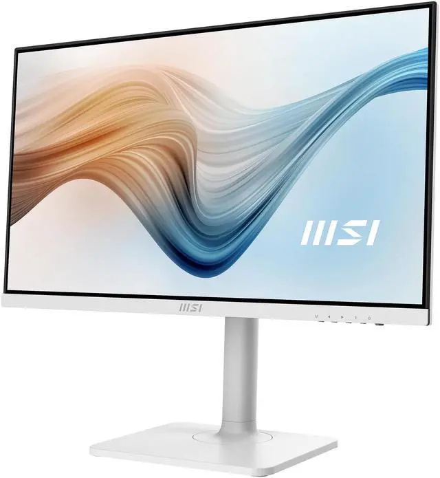Alt view image 4 of 16 - MSI Modern MD241PW 24" (23.8" Viewable) 1920 x 1080 FHD 75Hz IPS HDMI USB Type-C Swivel, Pivot, Height Adjust, Tilt, VESA Built-in Speakers Monitor