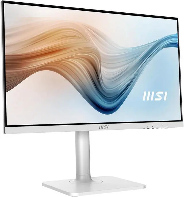 Alt view image 5 of 16 - MSI Modern MD241PW 24" (23.8" Viewable) 1920 x 1080 FHD 75Hz IPS HDMI USB Type-C Swivel, Pivot, Height Adjust, Tilt, VESA Built-in Speakers Monitor