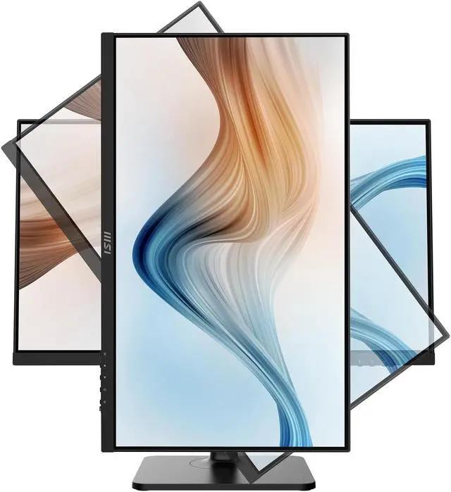 Alt view image 10 of 18 - MSI Modern MD241P 24" (23.8" Viewable) 1920 x 1080 FHD 75Hz IPS HDMI USB Type-C Swivel Pivot Height Adjust Tilt Built-in Speakers Monitor
