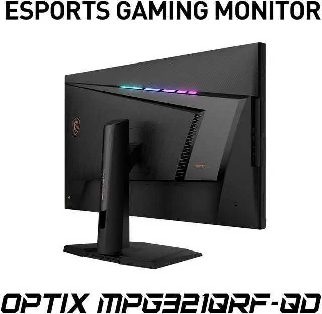 Alt view image 6 of 6 - MSI 32" 175 Hz Rapid IPS with Quantum Dot Technology WQHD Gaming Monitor G-Sync Compatible 95% DCI-P3 / 144% sRGB HDMI, DisplayPort, USB, Audio Optix MPG321QRF-QD
